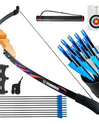 Arco Recurvo Profesional Tiro Al Blanco Caceria 40 Lbs Flech