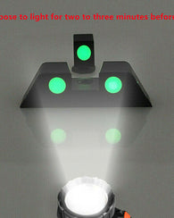 Mira Para Pistola Glock Universal Fibra Brilla Noche Tactica