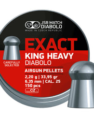 Diabolo Jsb Match Exact King Mkii Heavy .25 Cal