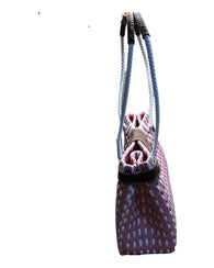 Bolsa De Mano Tejida A Mano Con Toquilla Color Pastel