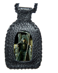 Escapulario Santa Muerte Hermoso Trono Para La Buena Suerte