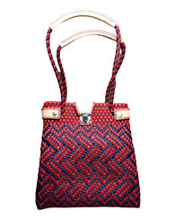 Bolsa Mujer  Artesanal Toquilla Toques En Piel Tote Bag
