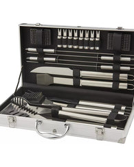 Kit Juego Herramientas Bbq Aluminio Gourmet Asado Parrillero