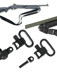 Par Anilletas Anillos Portafusil Rifle Escopeta Correa Sling