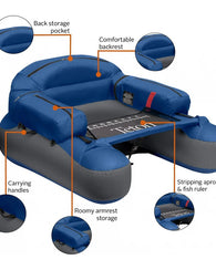 Flotador Silla Inflable Teton Para Pesca