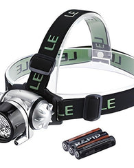 Lampara Led Cabeza 18 Leds Ajustable Minero Campismo Caza