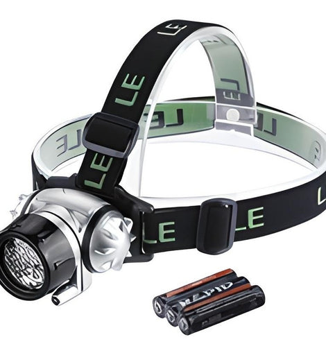 Lampara Led Cabeza 18 Leds Ajustable Minero Campismo Caza