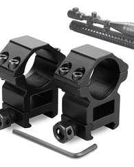 Monturas Anilletas Riel 20mm Mira Telescopica 1 Pulgada Rifl