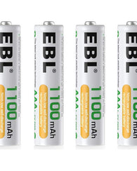 Baterias Aaa Recargables 1100 Mah Paquete De 4 Pilas Ebl Tri