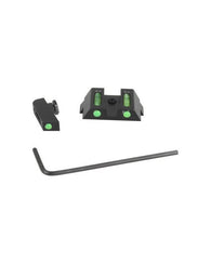 Mira Delantera Trasera Fibra Optica Glock 17,19,22,23,26,27