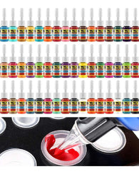 Set De 54 Tintas De Color Para Tatuar Delinear Rellenar