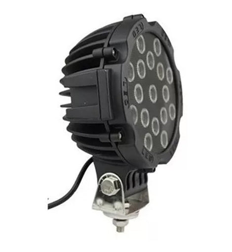 Faros Led Redondo 4x4 51w Epistar 3700 Lumen Cuatri Jeep Atv