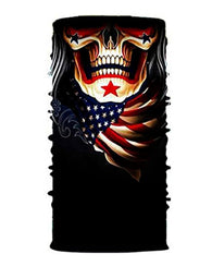 Pasamontaña Antifaz Calavera Bandera Usa Balaclava Motocicli