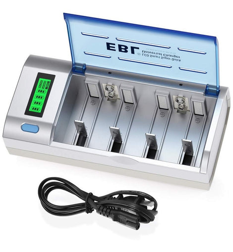 Cargador De Pilas O Baterias Aa Aaa C Y D Recargab Marca Ebl