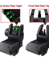 Miras Plegables Abatibles Con Fibra Optica Picatinny Ar15 M4