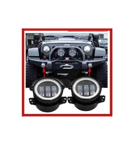 Par De Faros Led Para Niebla Neblina Jeep Wrangler 30w 4 Cre