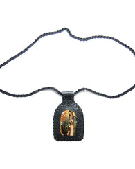 Escapulario Virgen Santisima De Guadalupe Tejido En Piel