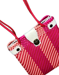 Bolso Artesanal Hecho De Plástico Toquilla Tote Bag