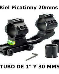 Montura Base Anilleta Monopieza Rifle Telescopio 1  Y 30mm