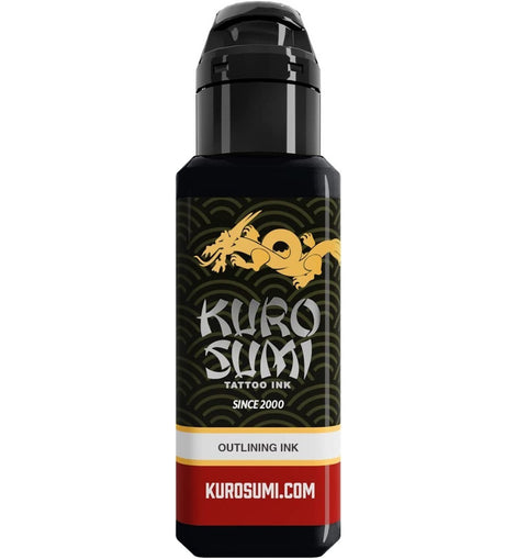 Tinta Para Tatuajes Kuro Sumi Negro Intenso 6 Oz Tattoo Ink