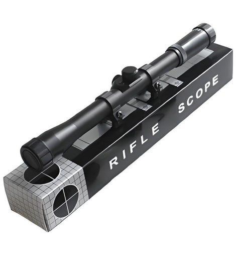 Mira Telescopica 4x20 Rifle Deportivo Ballesta Reticula Base