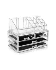 Joyero Alhajero Cosmetiquera Organizador De Acrilico Compart