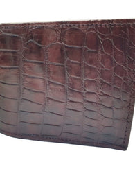 Cartera Exotica Pära Caballero Piel Genuina De Caiman Hombre