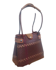 Bolsa Artesanal De Toquilla Elegancia Mexicana Tonos Tierra