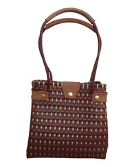 Bolsa Artesanal De Toquilla Elegancia Mexicana Tonos Tierra