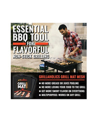 Grillaholics Alfombrilla De Malla Para Asadores Juego De 2