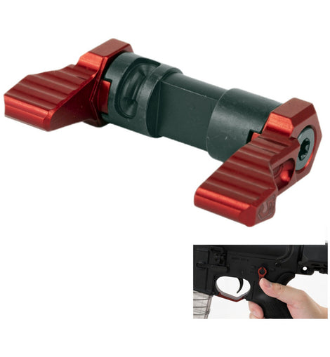 Selector De Seguro Ambidiestro Ar15 Pieza De Repuesto Rojo