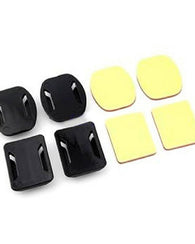 Kit Soporte Base Adhesivo Curvo Y Plano Gopro Casco Adaptado