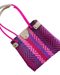 Bolsa Ecológica De Toquilla Estilo Playero Arcoiris