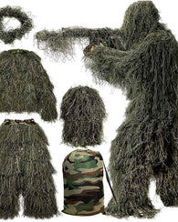 Traje Ghillie Camouflag Camo Sniper Fracotirador 5 En 1 Ghos