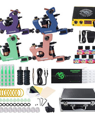 Kit Profesional Tatuar 4 Maquinas Equip Tinta Tatuaje Tattoo