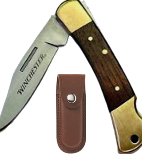Navaja De Campismo Y Caza Winchester Plegable Cuchillo Pesca