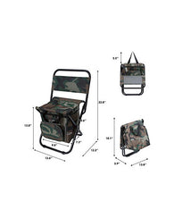Silla De Pesca Con Bolsa Refrigeradora, Taburete De Pesca Co