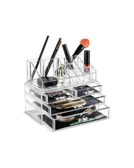Joyero Alhajero Cosmetiquera Organizador De Acrilico Compart