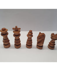 Juego Ajedrez Madera Pino Artesanal Grande Deluxe