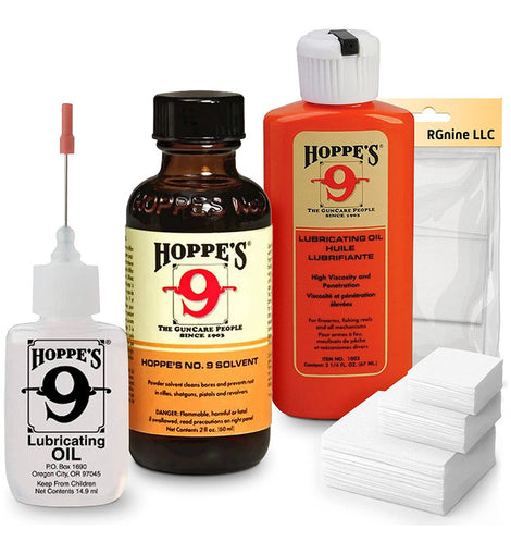 Kit Limpieza Elite Hoppes 9 Armas Aceite Lubricante Solvente