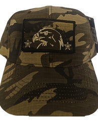 Gorra Para Pesca Camuflaje Militar Con Emblema De Águila