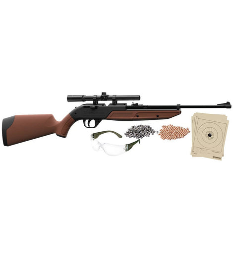 Kit De Rifle Aire Crosman 760 Bbs -gafas Y Objetivos