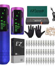 Kit Tatuar Profesional Maquina Inalambrica Profesional Lcd