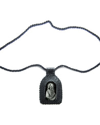 Escapulario De Cuero Con La Imagen De La Santísima Muerte