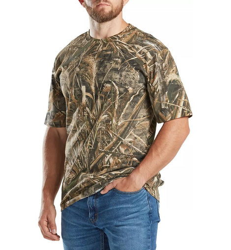 Playera Manga Corta Camouflage Para Caceria Pesca Camo Lirio