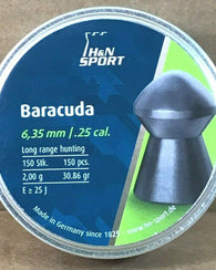 H&n Baracuda  Diabolos Calibre 0.25 Punta Redonda