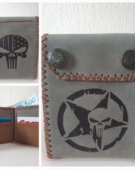 Cartera Para Caballero, En Piel, Hecha A Mano.