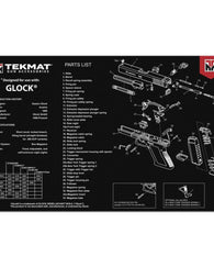 Pistola Glock 17 Kit De Limpieza De Armas Tapete Con Diagram