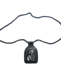 Escapulario Santa Muerte Para La Suerte Hecho A Mano En Piel