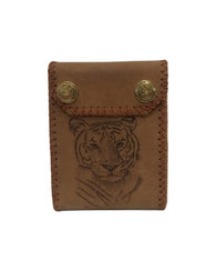 Cartera Caballero Piel Genuina Handmade Billetera Tigre